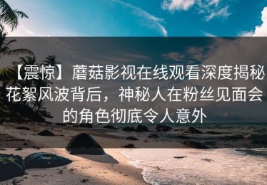 【震惊】蘑菇影视在线观看深度揭秘：花絮风波背后，神秘人在粉丝见面会的角色彻底令人意外