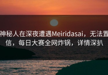 神秘人在深夜遭遇Meiridasai，无法置信，每日大赛全网炸锅，详情深扒