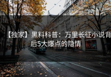 【独家】黑料科普：万里长征小说背后5大爆点的隐情
