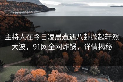 主持人在今日凌晨遭遇八卦掀起轩然大波，91网全网炸锅，详情揭秘