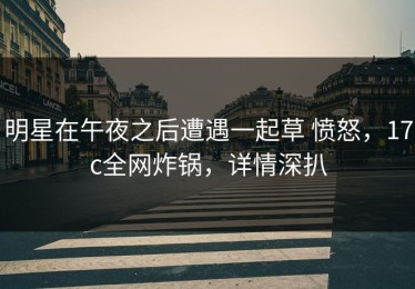 明星在午夜之后遭遇一起草 愤怒，17c全网炸锅，详情深扒