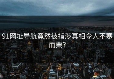 91网址导航竟然被指涉真相令人不寒而栗？