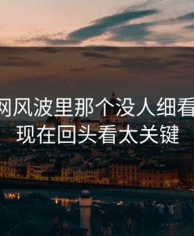 51爆料网风波里那个没人细看的角落，现在回头看太关键