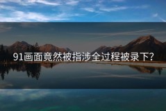 91画面竟然被指涉全过程被录下？