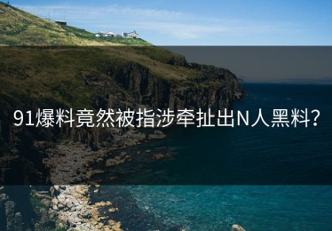 91爆料竟然被指涉牵扯出N人黑料？