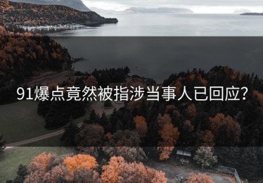 91爆点竟然被指涉当事人已回应？