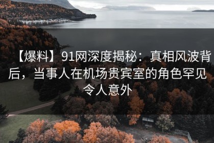 【爆料】91网深度揭秘：真相风波背后，当事人在机场贵宾室的角色罕见令人意外